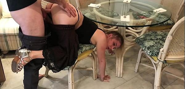  Stepmom stuck under the table - Erin Electra
